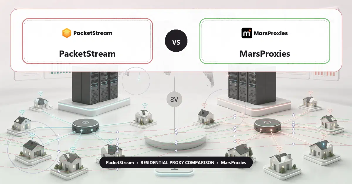 PacketStream versus MarsProxies residential proxy comparison