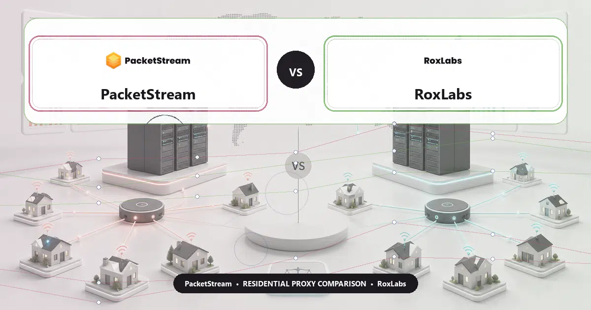 PacketStream versus RoxLabs residential proxy comparison