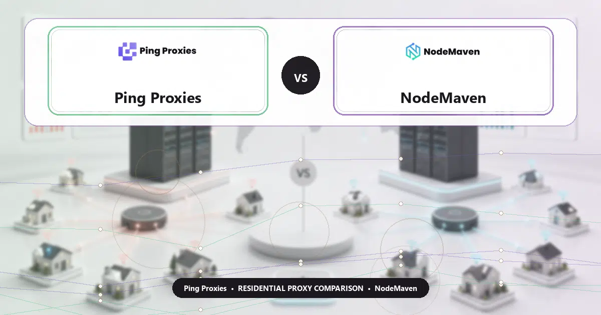 Ping Proxies versus NodeMaven residential proxy comparison