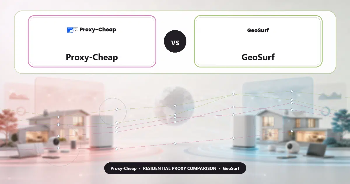 Proxy-Cheap versus GeoSurf residential proxy comparison