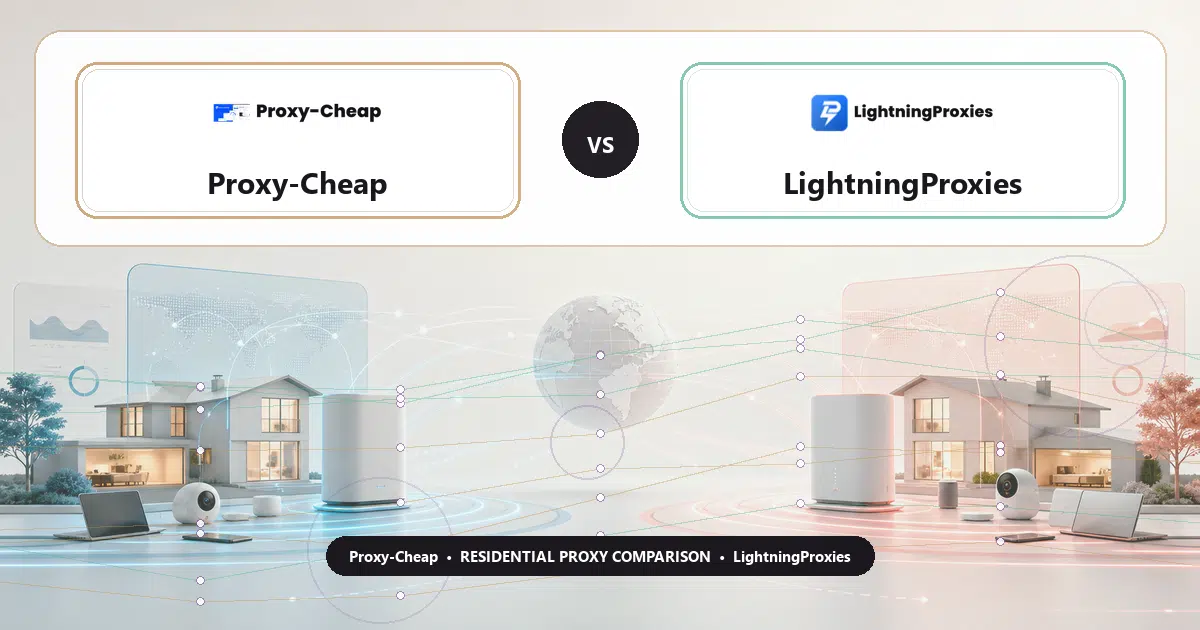 Proxy-Cheap versus LightningProxies residential proxy comparison