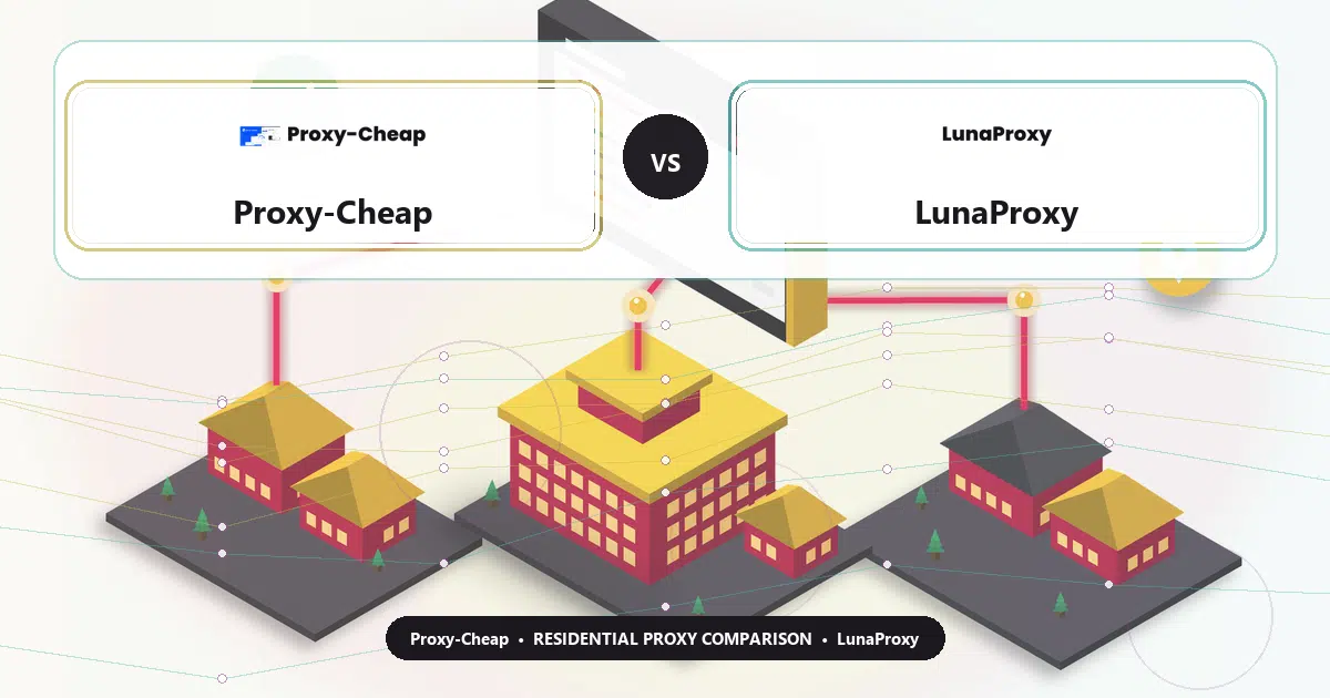 Proxy-Cheap versus LunaProxy residential proxy comparison