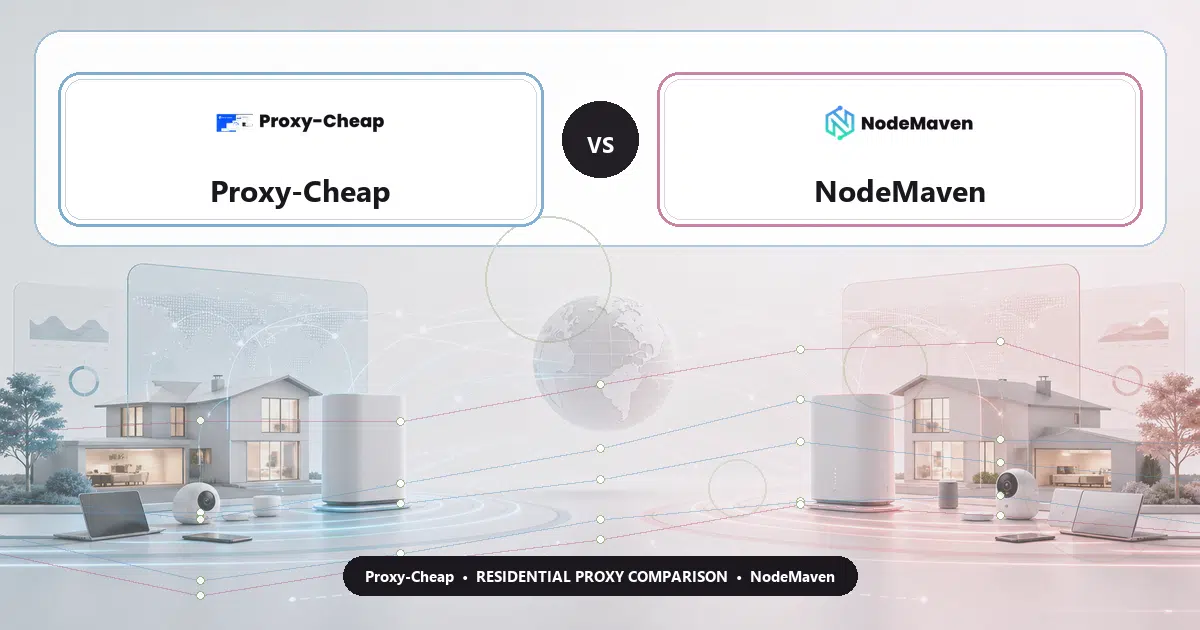 Proxy-Cheap versus NodeMaven residential proxy comparison