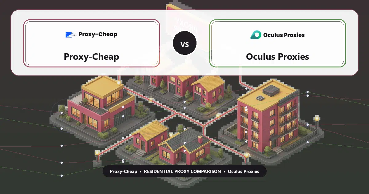 Proxy-Cheap versus Oculus Proxies residential proxy comparison