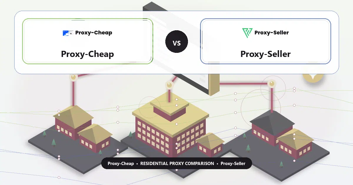 Proxy-Cheap versus Proxy-Seller residential proxy comparison