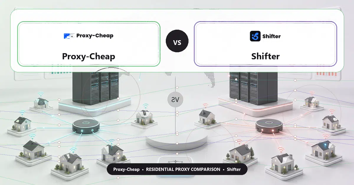 Proxy-Cheap versus Shifter residential proxy comparison