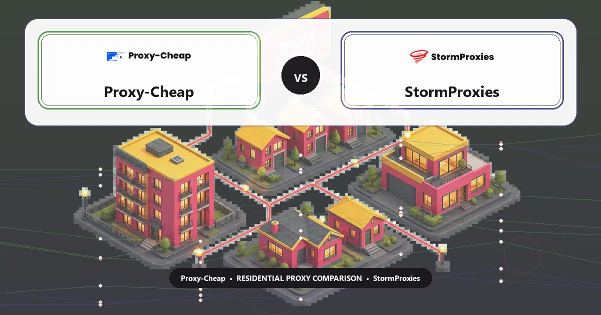 Proxy-Cheap versus StormProxies residential proxy comparison