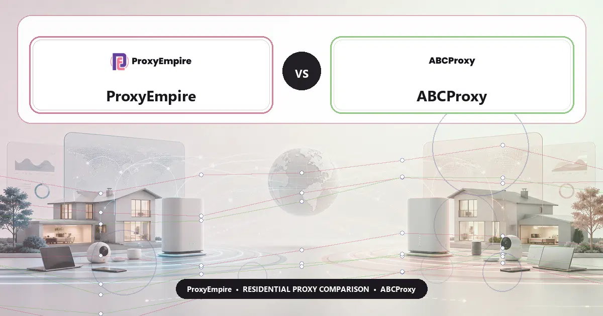 ProxyEmpire versus ABCProxy residential proxy comparison