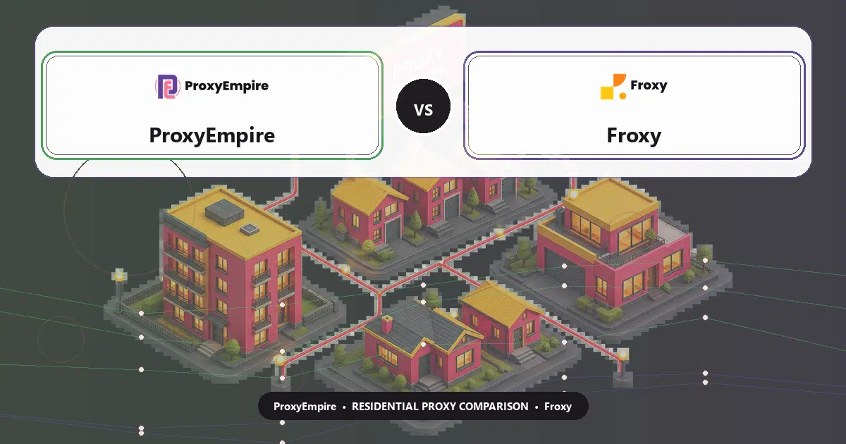 ProxyEmpire versus Froxy residential proxy comparison