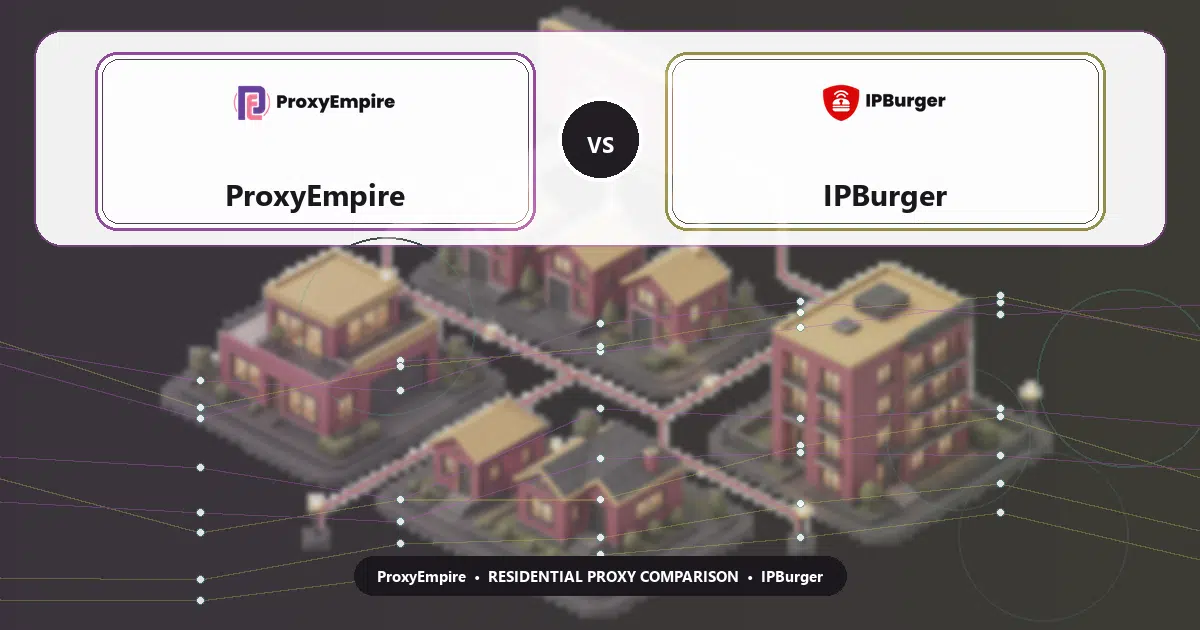 ProxyEmpire versus IPBurger residential proxy comparison