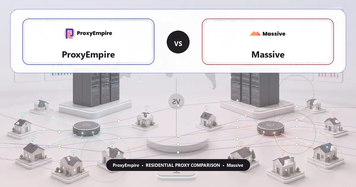 ProxyEmpire versus Massive residential proxy comparison