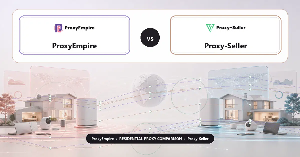 ProxyEmpire versus Proxy-Seller residential proxy comparison