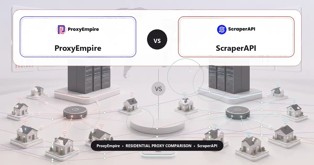 ProxyEmpire versus ScraperAPI residential proxy comparison