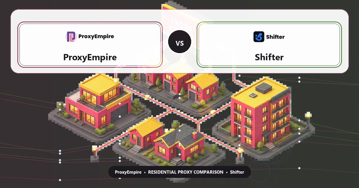 ProxyEmpire versus Shifter residential proxy comparison