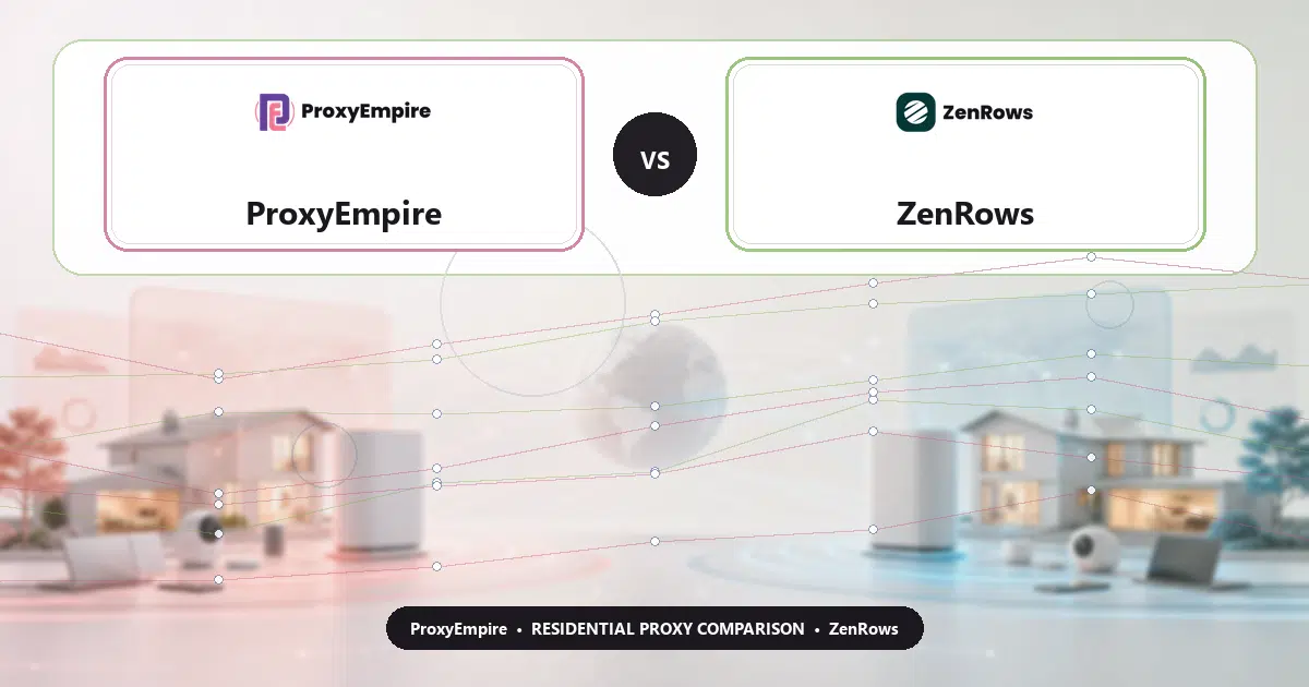 ProxyEmpire versus ZenRows residential proxy comparison