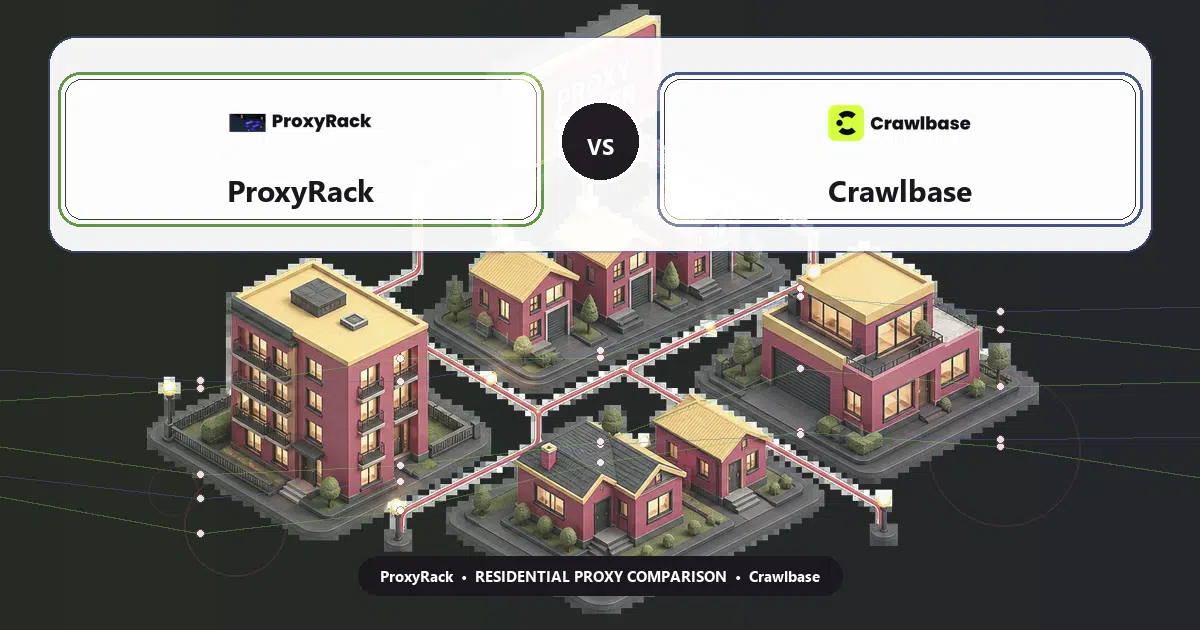 ProxyRack versus Crawlbase residential proxy comparison