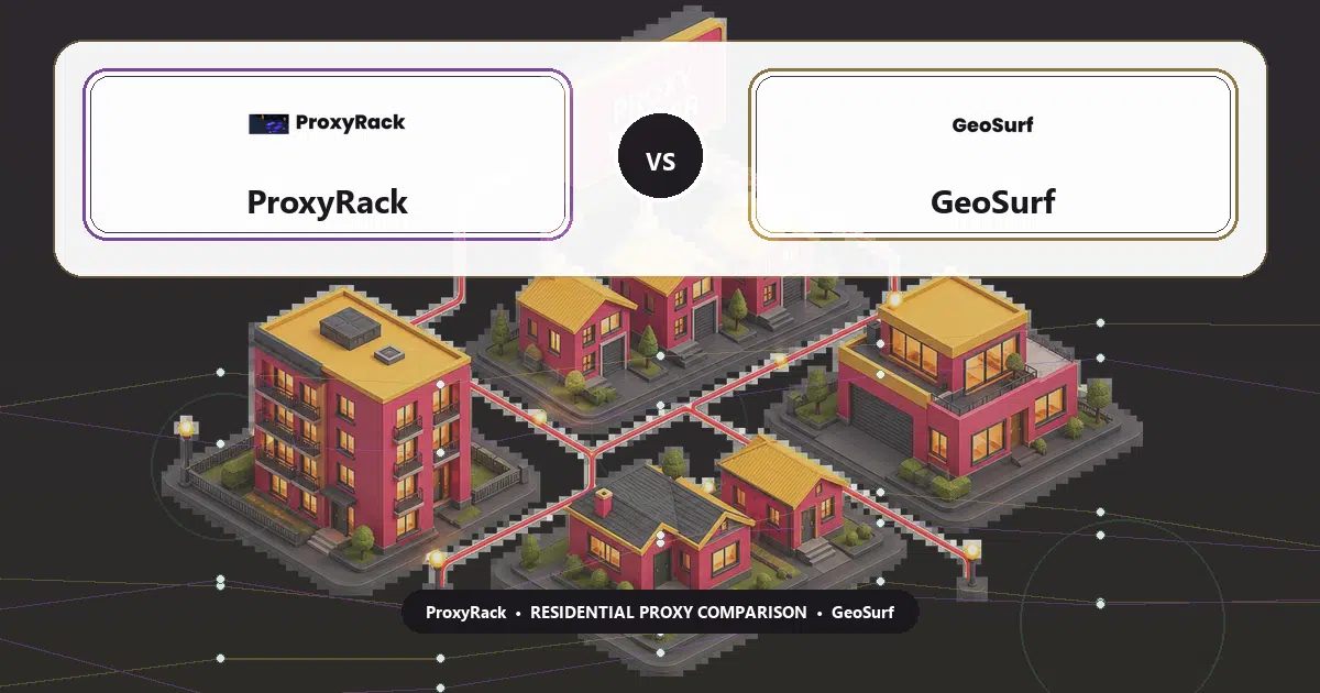 ProxyRack versus GeoSurf residential proxy comparison