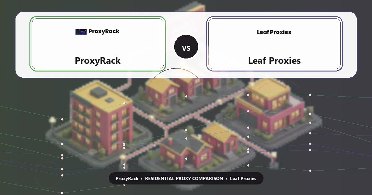 ProxyRack versus Leaf Proxies residential proxy comparison