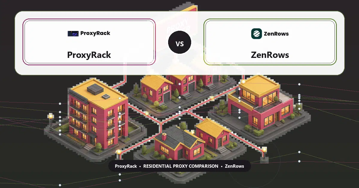 ProxyRack versus ZenRows residential proxy comparison