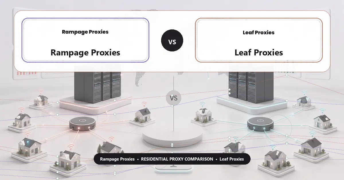 Rampage Proxies versus Leaf Proxies residential proxy comparison