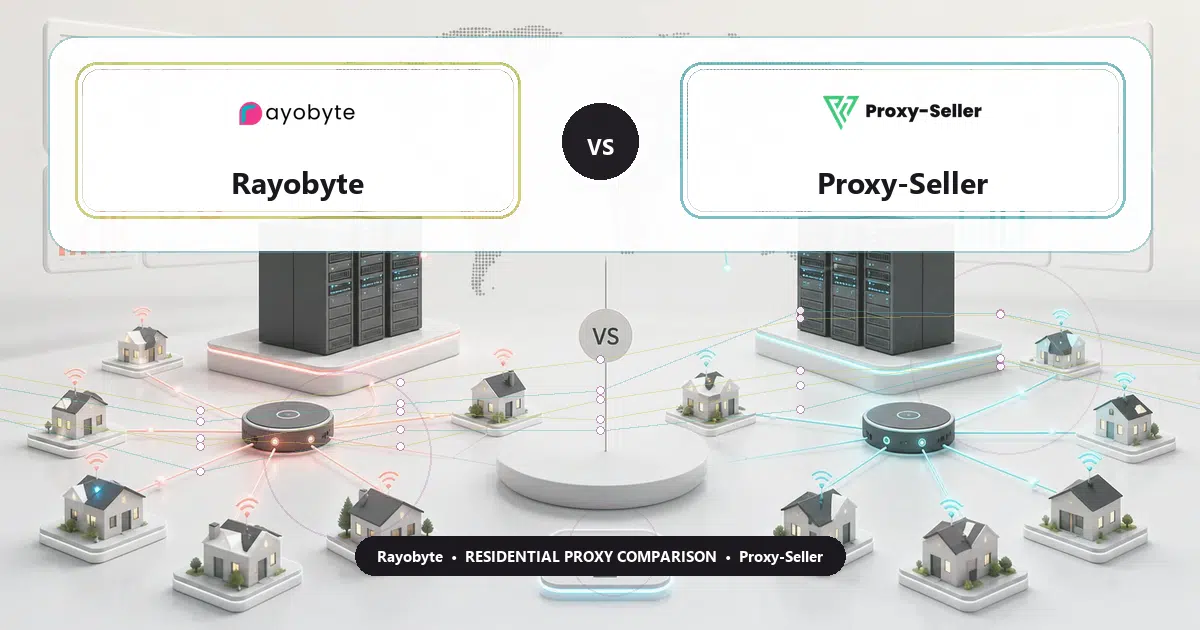Rayobyte versus Proxy-Seller residential proxy comparison