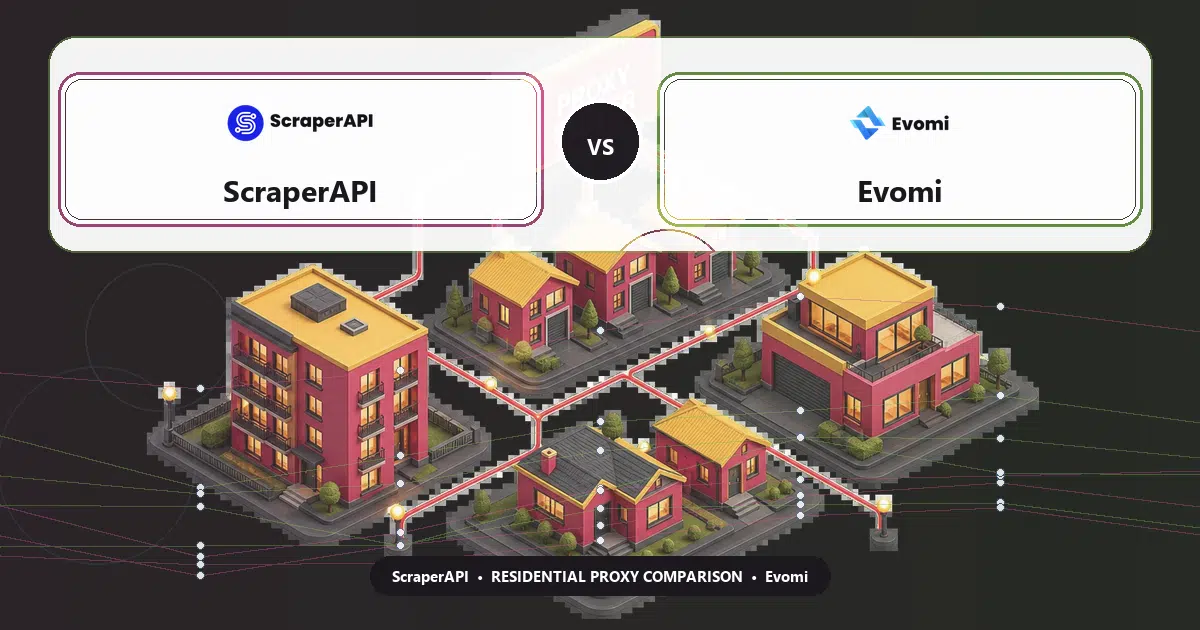 ScraperAPI versus Evomi residential proxy comparison