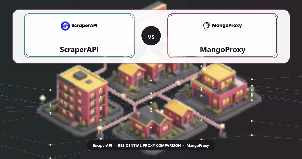 ScraperAPI versus MangoProxy residential proxy comparison