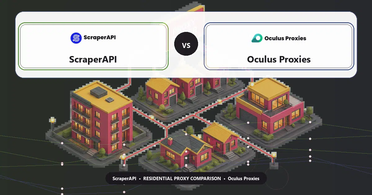 ScraperAPI versus Oculus Proxies residential proxy comparison