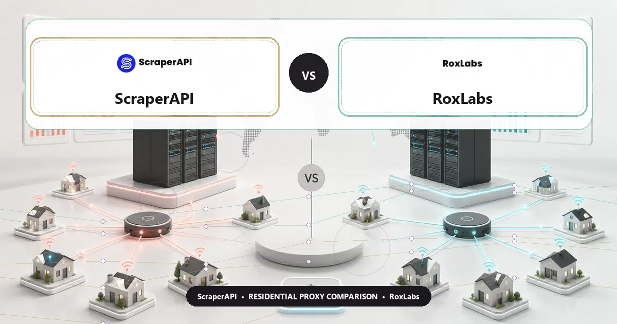 ScraperAPI versus RoxLabs residential proxy comparison