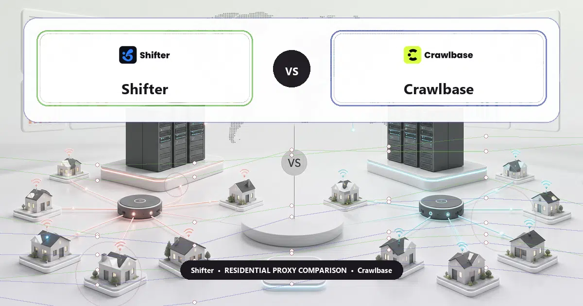 Shifter versus Crawlbase residential proxy comparison