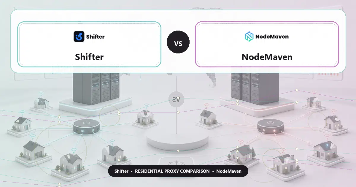 Shifter versus NodeMaven residential proxy comparison