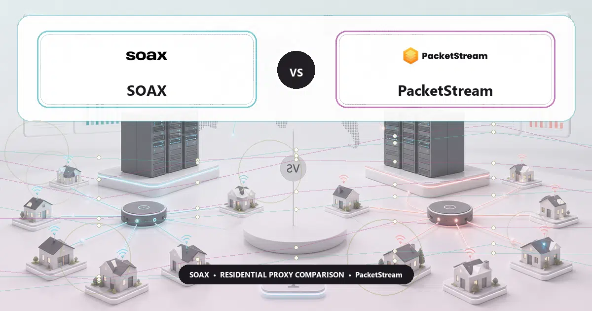 SOAX versus PacketStream residential proxy comparison