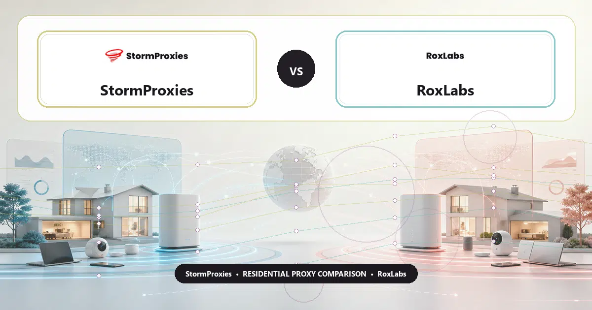 StormProxies versus RoxLabs residential proxy comparison