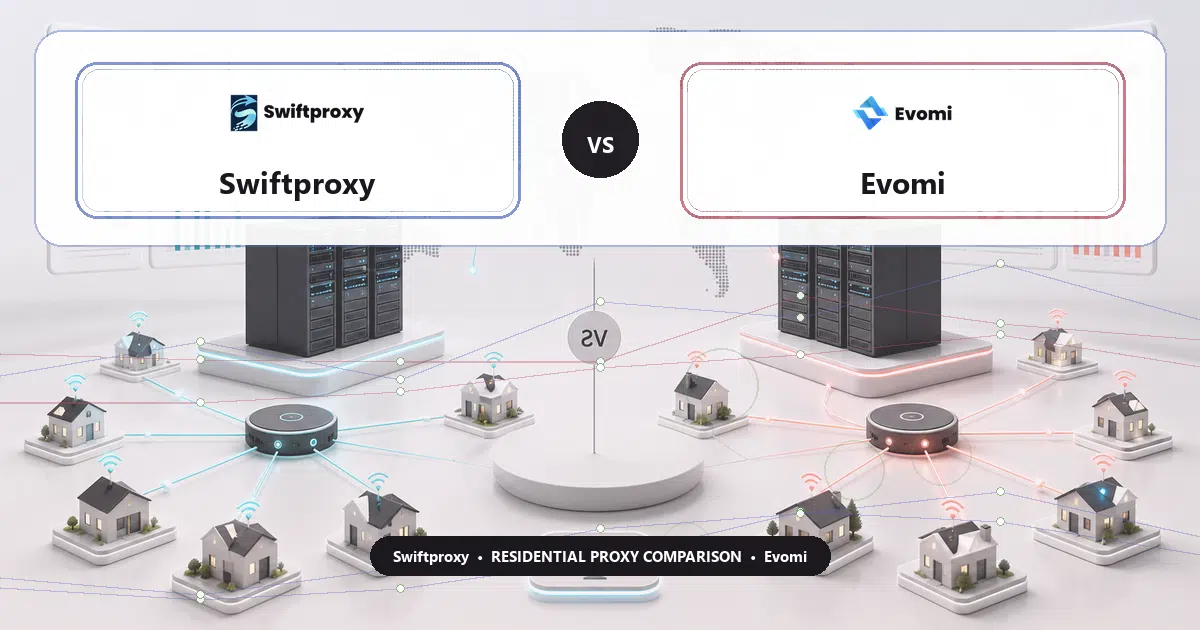 Swiftproxy versus Evomi residential proxy comparison