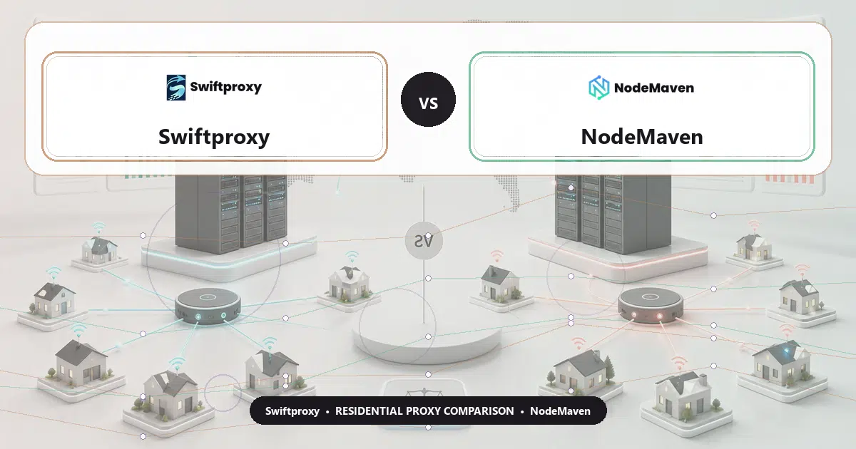 Swiftproxy versus NodeMaven residential proxy comparison