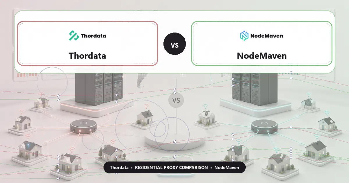 Thordata versus NodeMaven residential proxy comparison