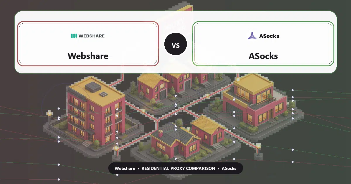 Webshare versus ASocks residential proxy comparison