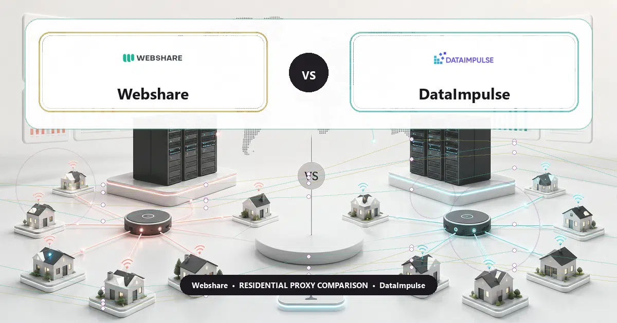Webshare versus DataImpulse residential proxy comparison
