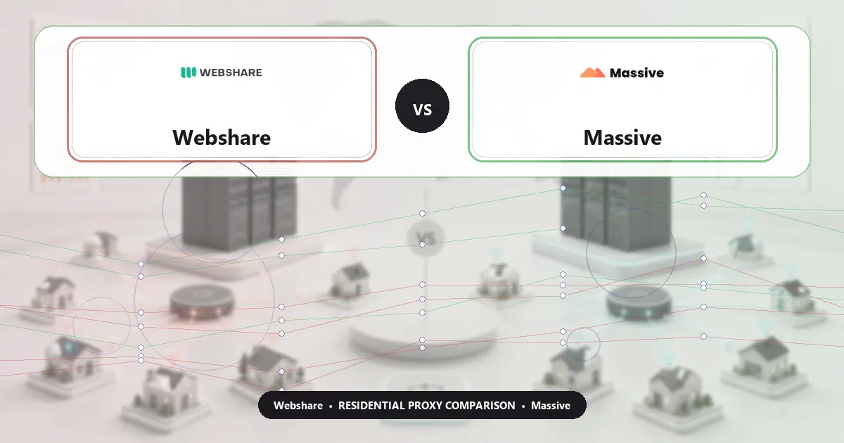 Webshare versus Massive residential proxy comparison