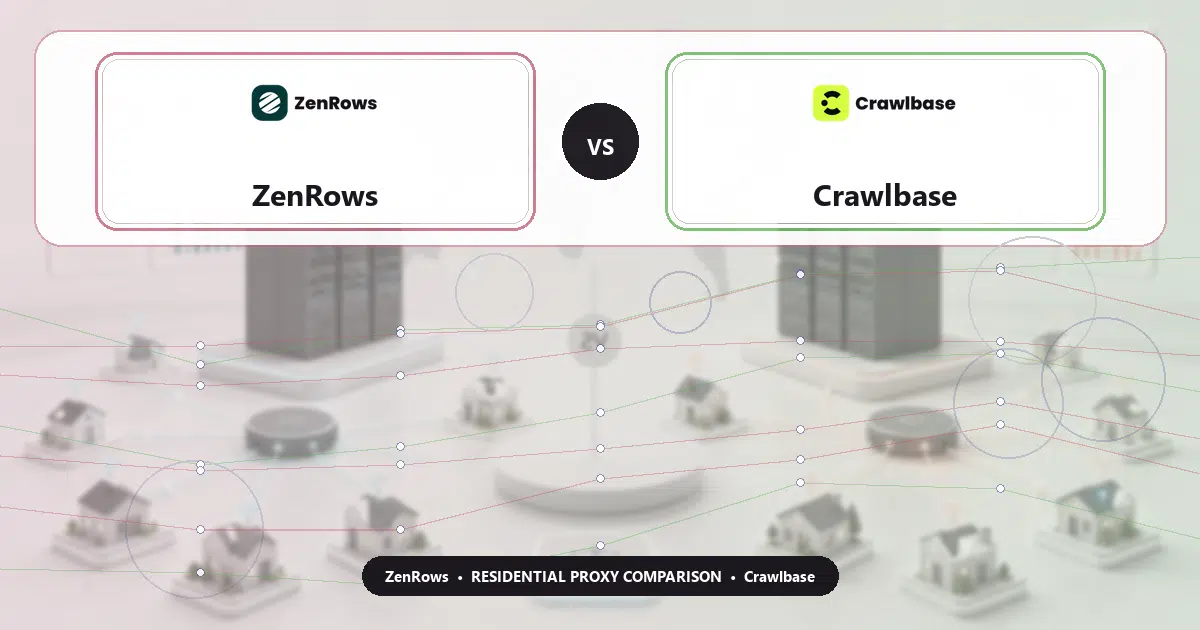 ZenRows versus Crawlbase residential proxy comparison