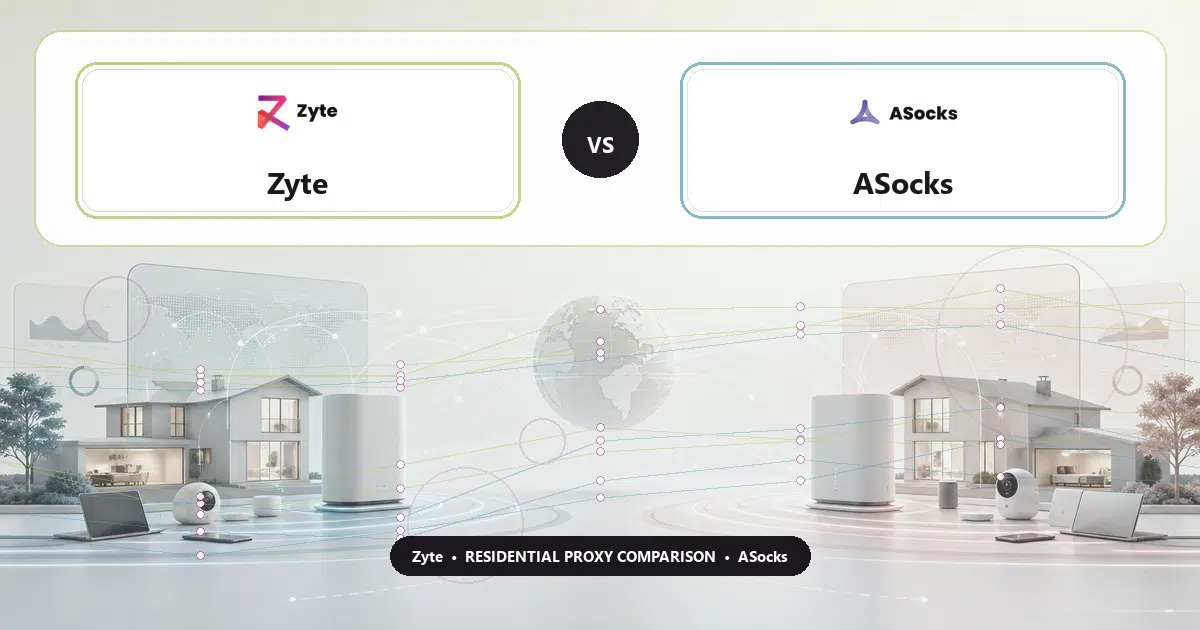 Zyte versus ASocks residential proxy comparison