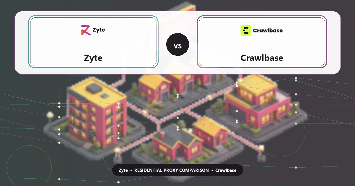 Zyte versus Crawlbase residential proxy comparison