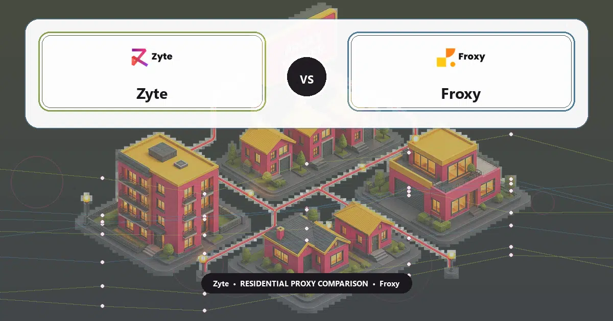 Zyte versus Froxy residential proxy comparison
