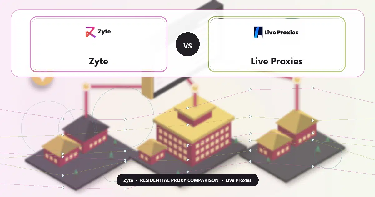 Zyte versus Live Proxies residential proxy comparison