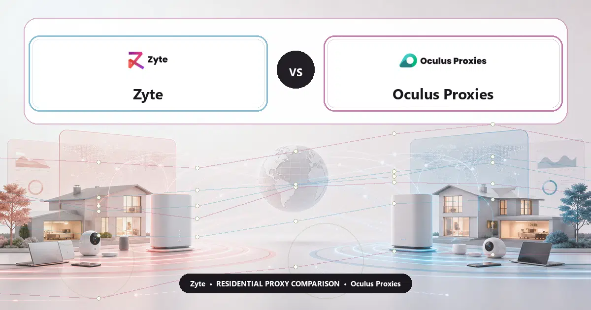 Zyte versus Oculus Proxies residential proxy comparison