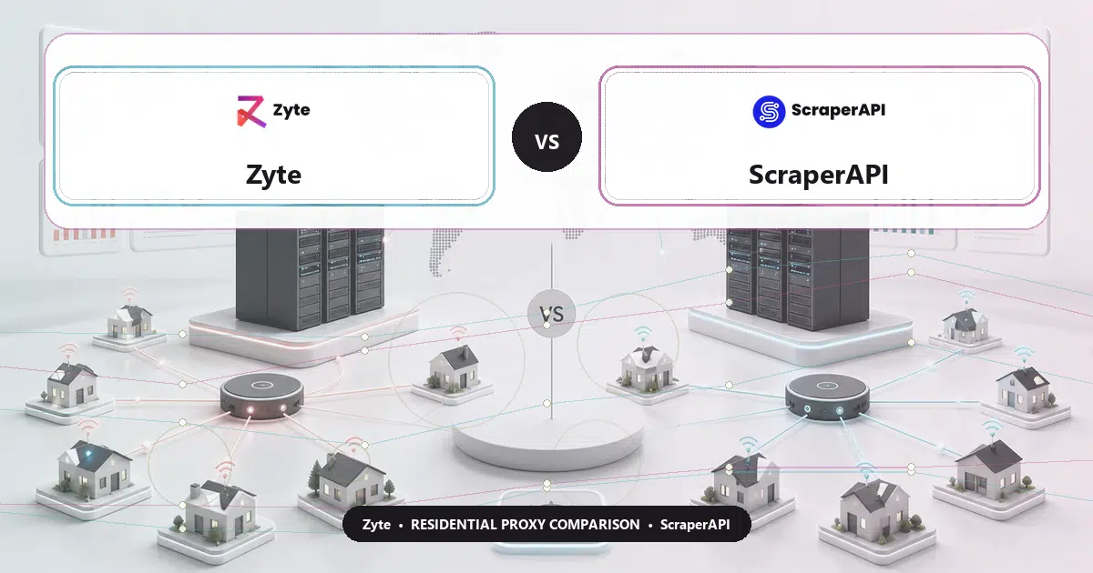 Zyte versus ScraperAPI residential proxy comparison